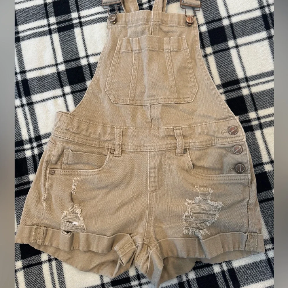 Women’s Tan Overalls - Picture 3 of 8